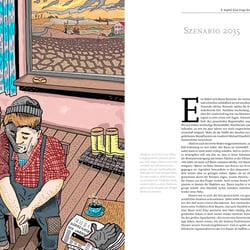 Die Erde schlägt zurück – Illustration im Innenteil.