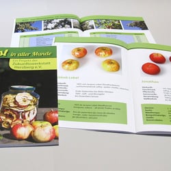 Layout und Covergestaltung eines Obstbuches