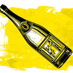 Porsche Brettspiel – Sektflasche