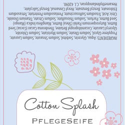 FS008 60×105mm Pflegeseife Cotton-Splash