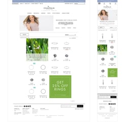 Chamilia.com (A Swarovski Company) PLP redesign