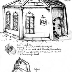 Locationdesign; Bleistiftskizze