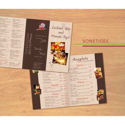 Fidelio Bistro & Restaurant | Format 410×280mm | zyklische Speisekarte – im Design jeweils abgestimmt auf die Jahreszeit