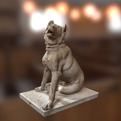 Eine Statue in 3D
