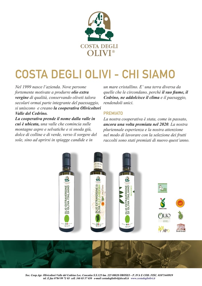Anzeige für das Unternehmen Costa degli Olivi