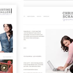 Logo und Webseite für die Journalistin Christine Schaller