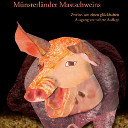 Aus Supermarktwerbung zum Leben erweckte Schweine zur Illustration der Memoiren…