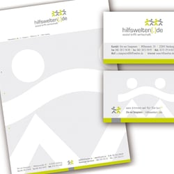 Corporate Design für eine Organisation die Spender und Bedürftige zusammen bringt