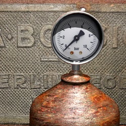 Gasflasche Rostig