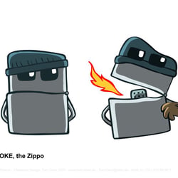 Smoke, the Zippo
