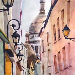 Paris (Aquarell) A3