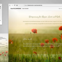 Klatschmohn Natur & Kosmetik – Website, Preisliste und Visitenkarten