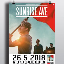 Plakatdesign „Sunrise Avenue“