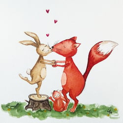 Fuchs und Hase