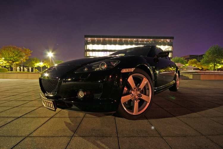 RX8 bei Nacht