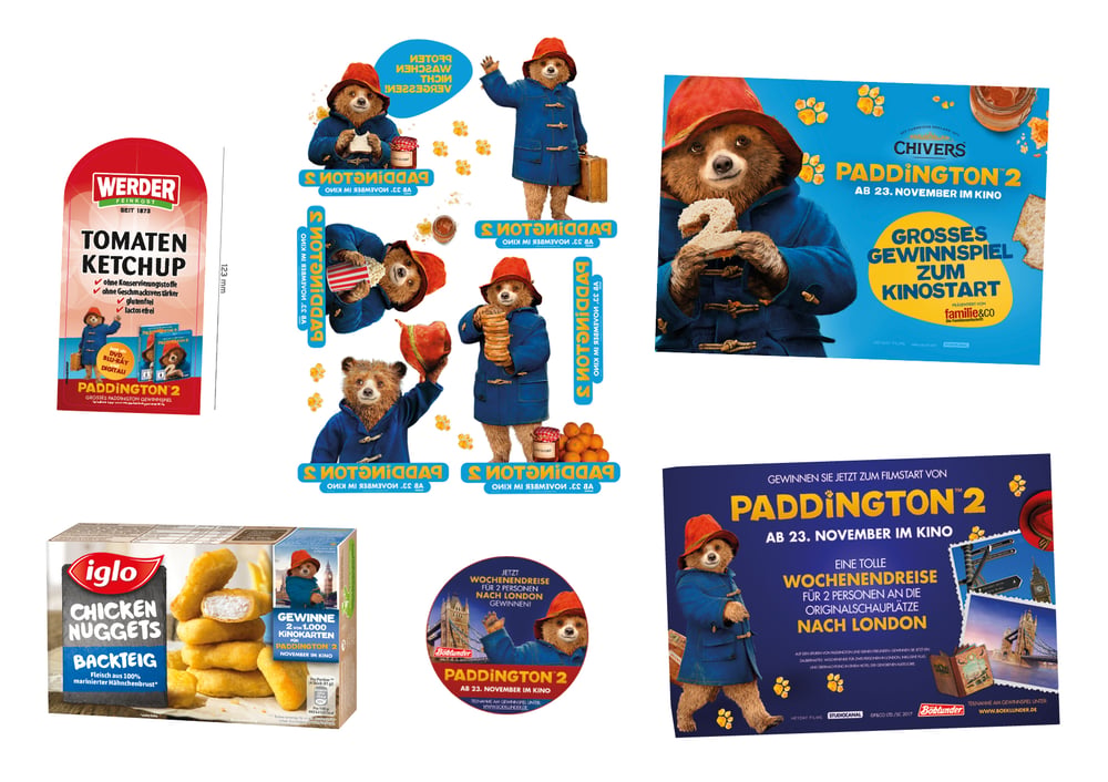 Paddington 2/Ci, Werbemittel, Print Produkte