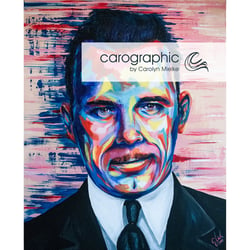Popart Urbanart portraits painting – Porträt Malerei Kunst von Carolyn Mielke