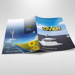 Broschüre Bedachungsunternehmen für Industrie – Fotografie/Layout