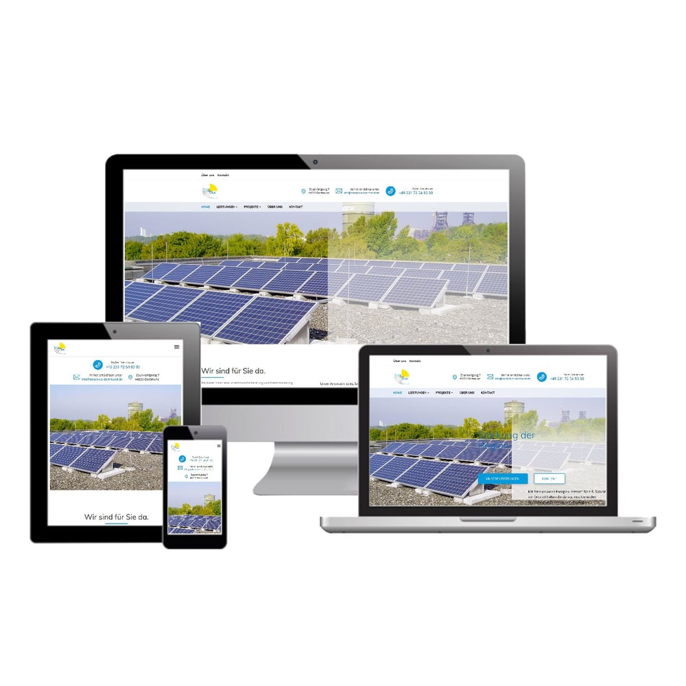 MockUp Webseite