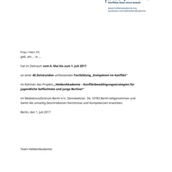 Zertifikat – Heldenakademie