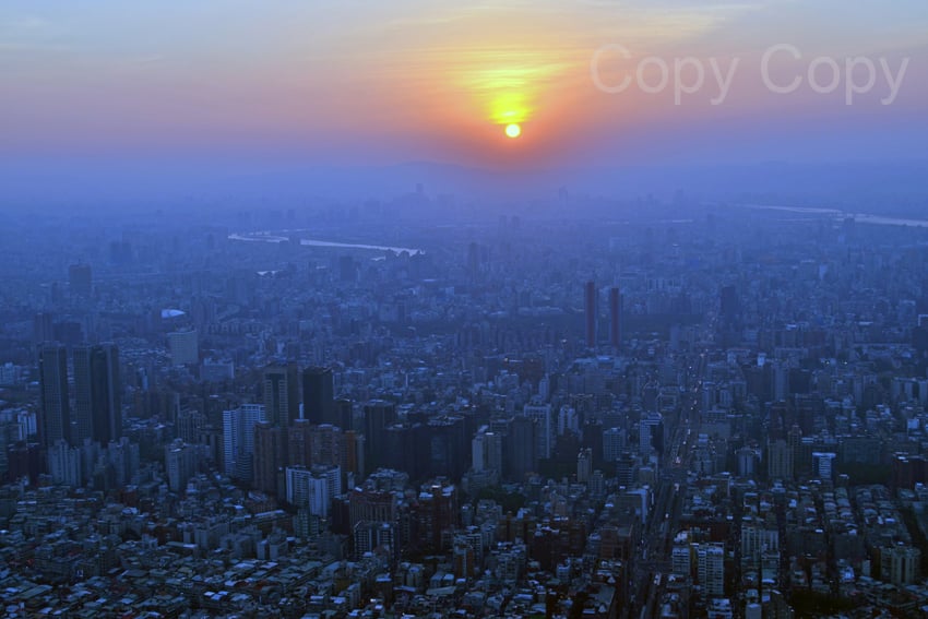 Abend über Taipei