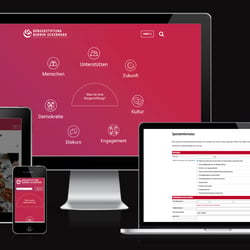 Präsentation einer Bürgerstiftung mit integriertem CRM-System