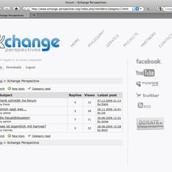 Xchange Perspectives – Webseite