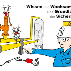 Illustration Sicherheitstafel Firma Innospec