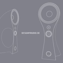 Lautsprechersystem – Perspektive – Outlines Only