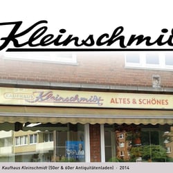 Beschilderung · Kaufhaus Kleinschmidt (50er & 60er Antiquitätenladen, ehemals Blickfang) · 2014