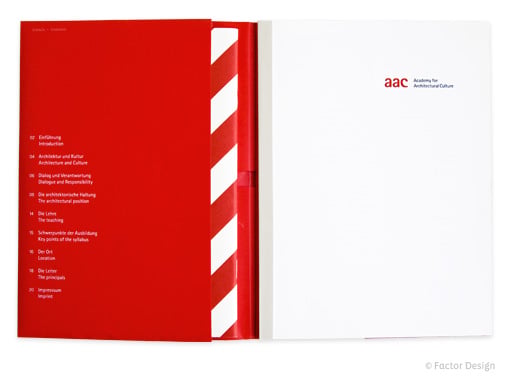 aac – Academy of Architechtural Design – Imagebroschüre