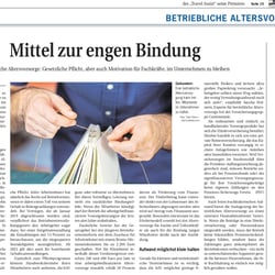 Journalistischer Beitrag für die Deutsche Handwerks-Zeitung zur betrieblichen Altersvorsorge