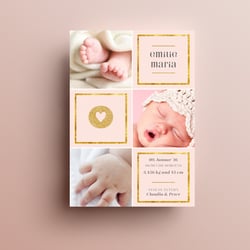 Geburtsanzeigen / Babykarten / Karte zur Geburt