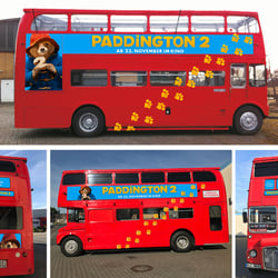 Paddington 2/CI, Werbemittel, Buskampagne für die Deutschlandpremiere