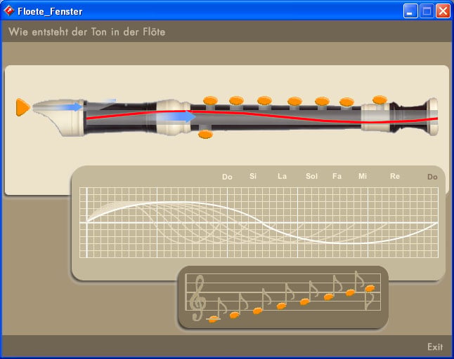 Screenshots: 2  |  Zustand beim Abspielen der Note C (Do)