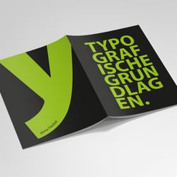 Broschüre über Typografie