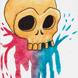 brave skull splash