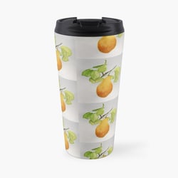 Birnen auf Thermobecher