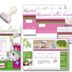 Corporate Design Keramik-Malstudio