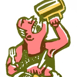maneatinganddrinking color