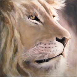 Acryl, Pastellkreide auf Leinwand