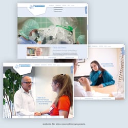 Parallax-Scrolling für eine Praxis für Neurochirurgie