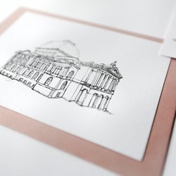 Fassadenillustration / Theater in Oldenburg