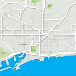 Stadtplan Barcelona