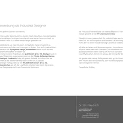 Dmitri Friedrich Allgemeine Bewerbung 2020