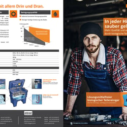 Idee und Umsetzung einer Broschüre für den Biologischen Teilereiniger