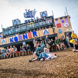 Der ALDI Korner auf dem Festivalgelände
