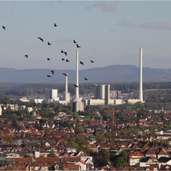 die Stadt und das Kraftwerk