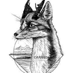 Wolpertinger – Grafik-Illustration