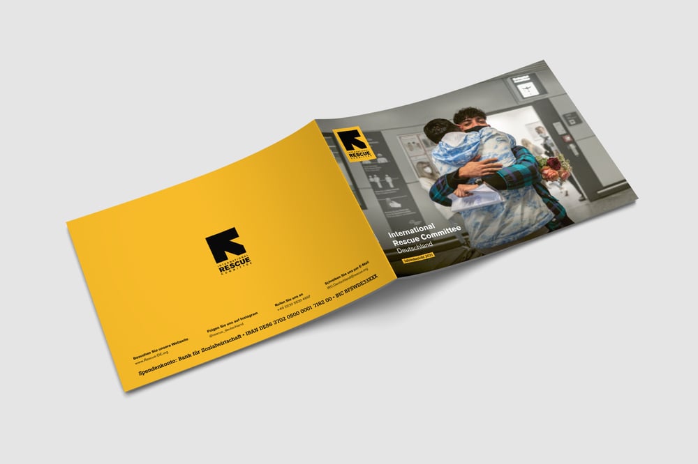 IRC Jahresbericht im A4-Querformat – Umschlag